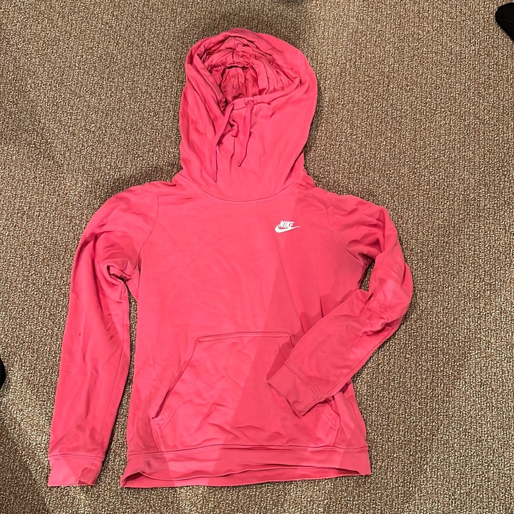 Pink Nike hoodie